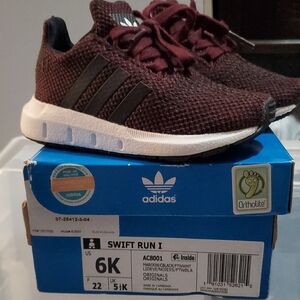 Adidas Red and White Sneakers Modern Knit Design